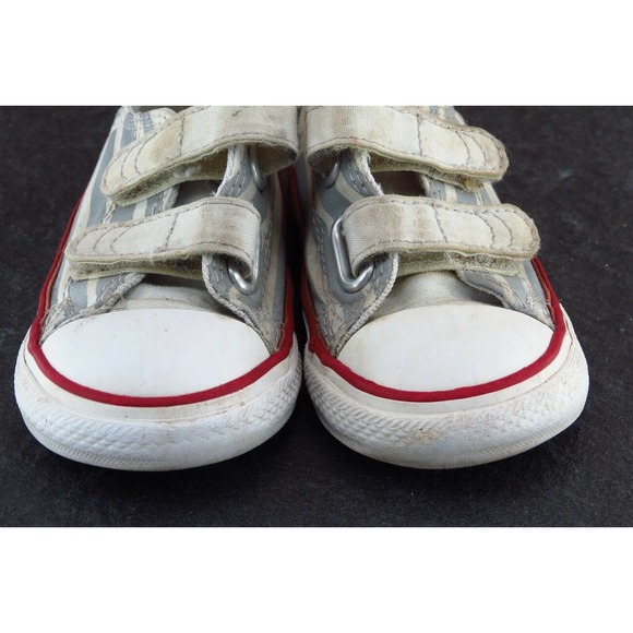 Converse All Star Toddler Boys 7 Medium Beige Low Top Fabric 767796F - Picture 2 of 6